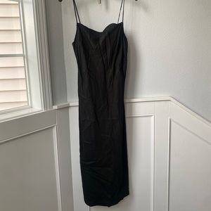 ASTR black midi dress